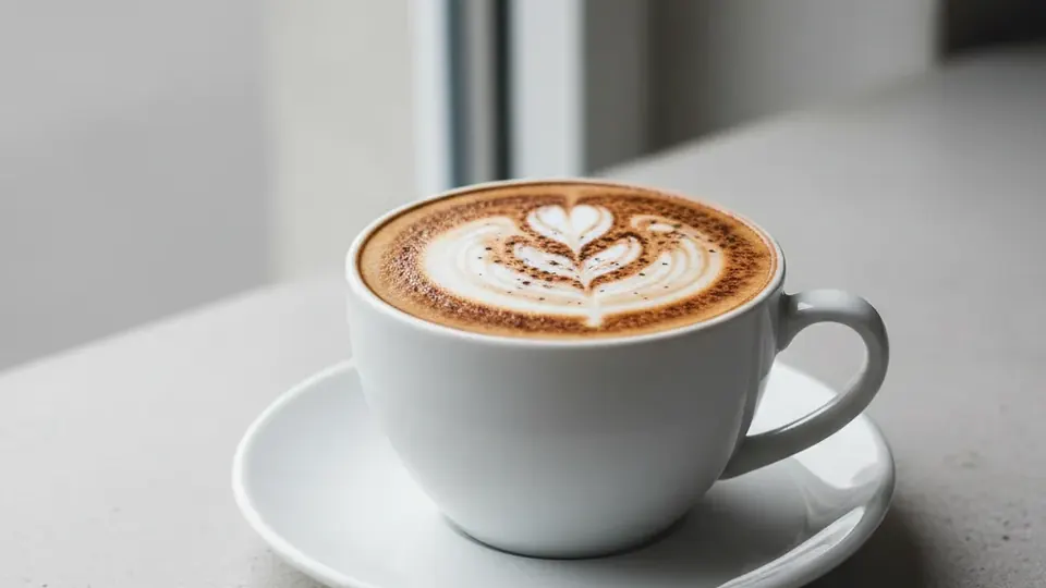 Fincanda köpüklü cappuccino