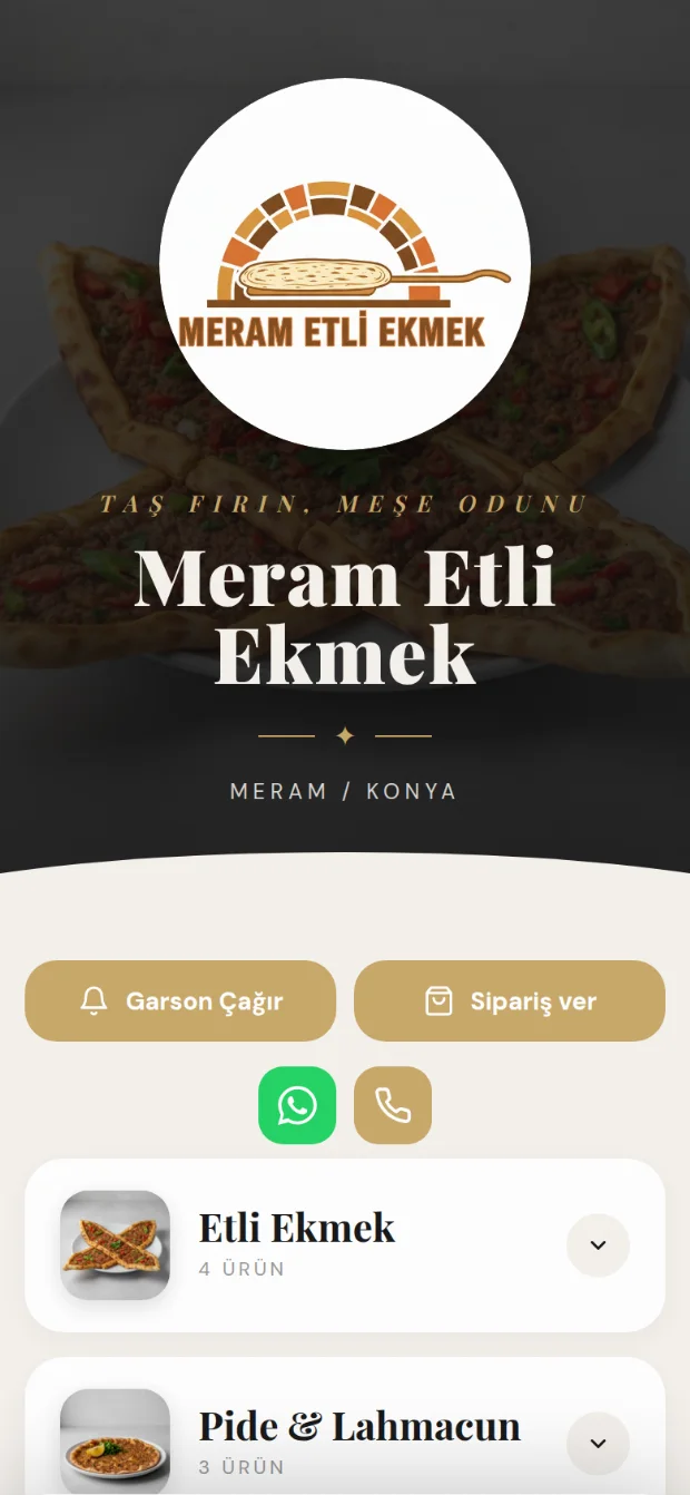 Meram Etli Ekmek menüsü, Magazin teması